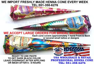 Henna Cones & Tubes