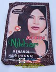 Brown henna hair color