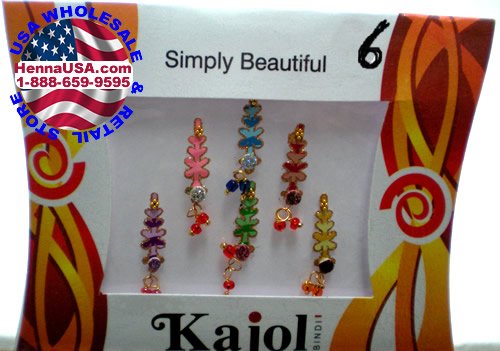 Temporary Bindi Tattoo Belly Buttom 6B