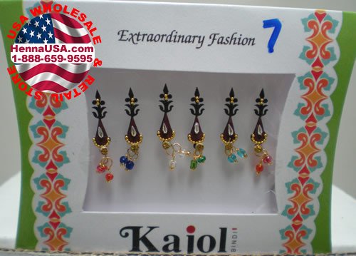Temporary Bindi Tattoo Belly Buttom 7B
