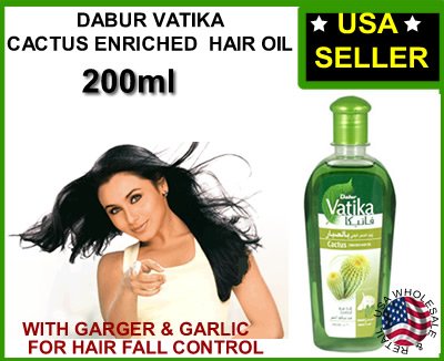 Dabur Vatika Cactus Garger & Garlic Hair Fall Control Hair Oil