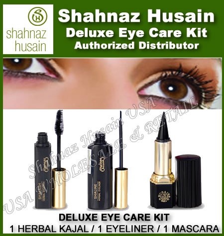 Shahnaz Husain Eye Collection Deluxe Kit Shaeyes Kohl, Shaline Eyeliner  And Shalash Mascara