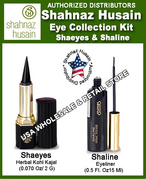 Shahnaz Husain Eye Collection Kit Shaeyes Kohl  And Shaline Eyeliner