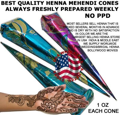 Dulhan Bridal Henna Mehandi Tattoo Design Cone
