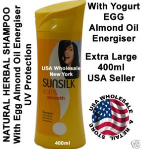 400Ml Sunsilk Soft And Smooth Dry Hair Shampoo Egg Almond Oil