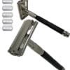 Twist Open Butterfly Safety Razor 5 FREE  Double Edge Blades Shaving Vintage Tools
